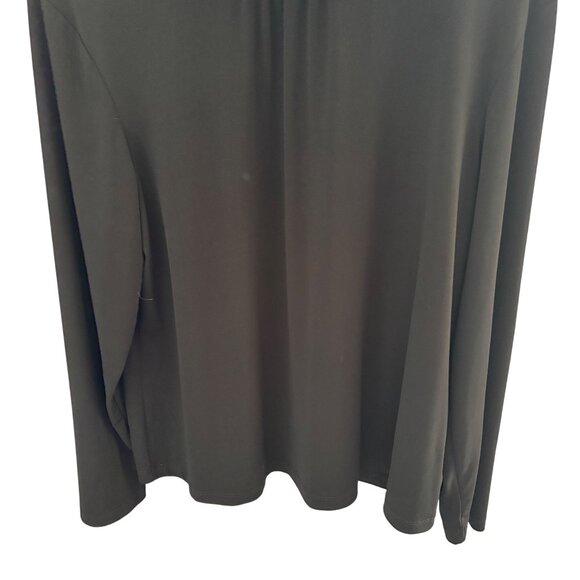 Susan Graver Essentials Womens Black Mock Turtleneck Top Sz XL Made in USA - Picture 4 of 6